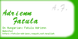 adrienn fatula business card